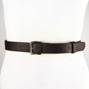 MAX AZRIA by BCBG BELT DARK BROWN LEATHER ONE SIZE